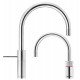 Quooker PRO3-VAQ Nordic Round Twintaps Steel