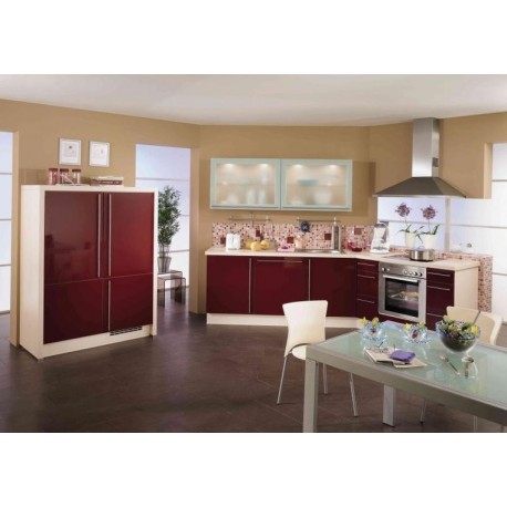 (21) Stijlvolle Keuken met Glaskasten