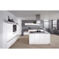 (29) Fantastische greeploze eilandkeuken met koelkast vriezer vaatwasser oven en kookplaat